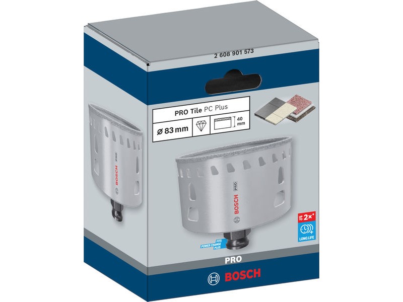 Žaga za izrezovanje lukenj Bosch PRO Tile PC Plus, 83mm, 2608901573